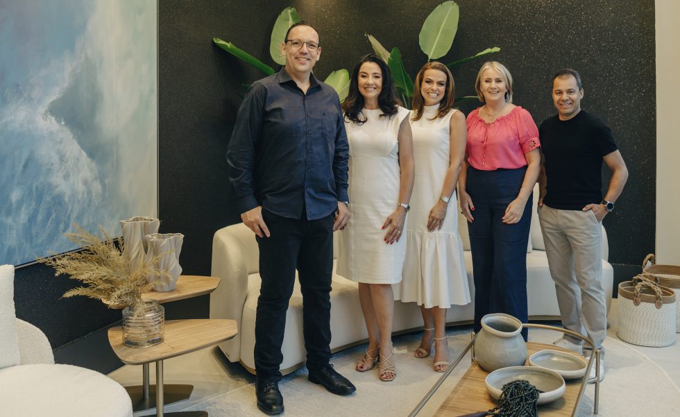 José dos Reis (gerente comercial da Masotti Curitiba), Marina Rinaldin (arquiteta), Ana Paula Gusso, Katy Zinke e Rogério Sérgio Lemos