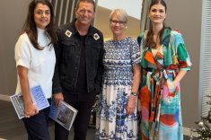 Ana e Luiz Volpato, com Rosicler Ribeiro de Campos e Julia Campos Mulinari 