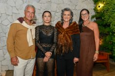 Luiz Bernardo, Paola, Marina Nessi e Francis durante a Avant Première.