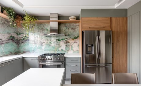 Quartzito verde na cozinha | Casa Sul