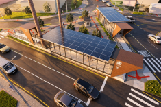 As novas estações têm sistema de climatização e painéis solares no teto para captação de energia.