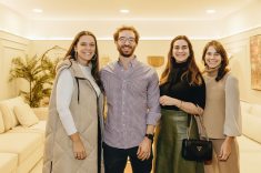 O empresário Juan Curuchet, da Temppo Móveis; e as profissionais Marina Carvalho, Thalita Peron e Gabriela Fedrizzi