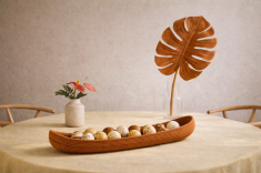 Centro de mesa Traço da artista Vanessa Lazzari.